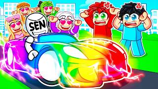 SEN OP ARABA ile KIZLARA HAVA ATTIN  - Roblox Driving Empire screenshot 5