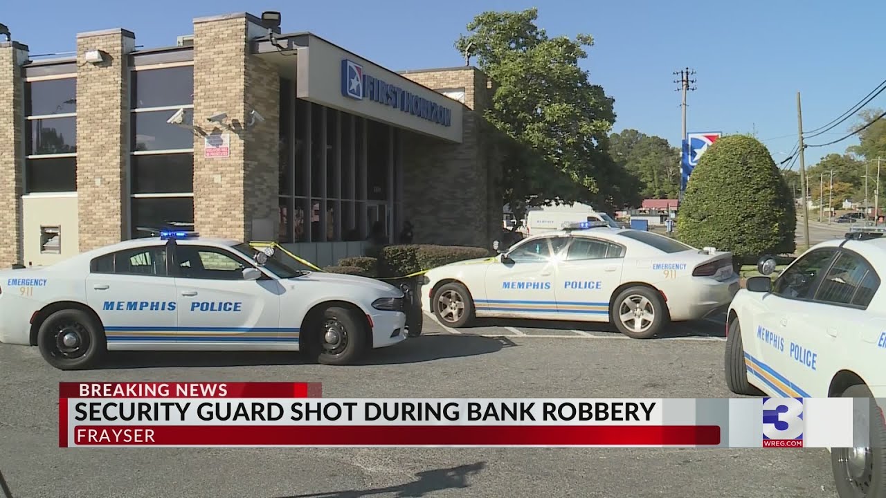 Security guard shot during bank robbery attempt in Frayser - YouTube