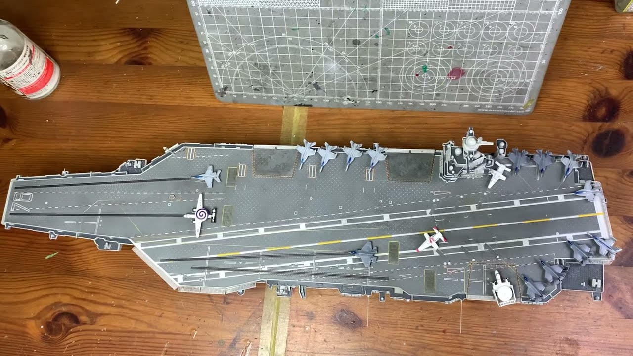 1/700 USS Gerald R Ford CVN-78. Magic Factory. Built update and