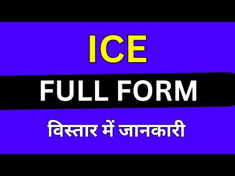 Ice Full Form In India