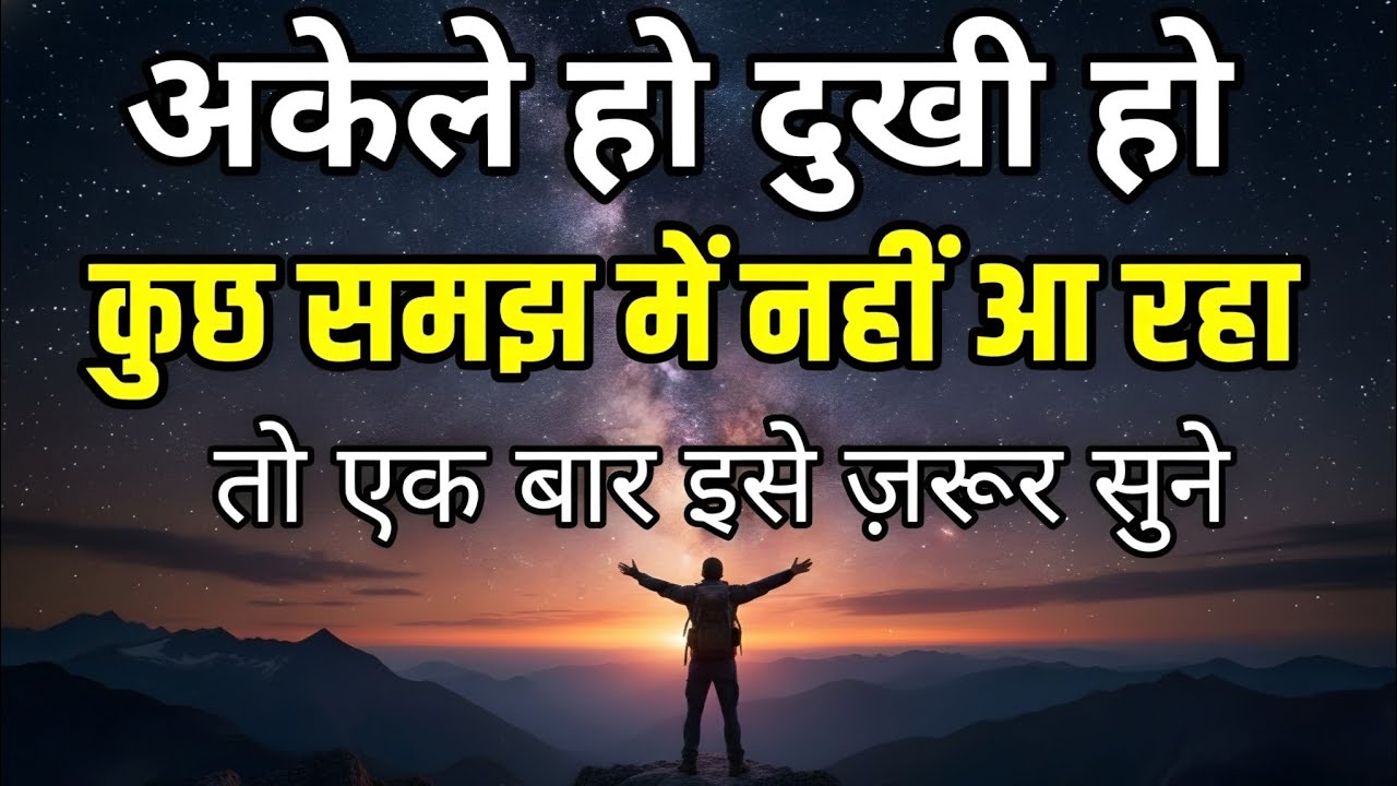 अकेले हो, दुखी हो? यह सुनो | Best Motivational Video | Life-Changing Hindi Motivation