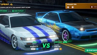 Drift sprint race vs Juccy, Static Shift Racing Gameplay
