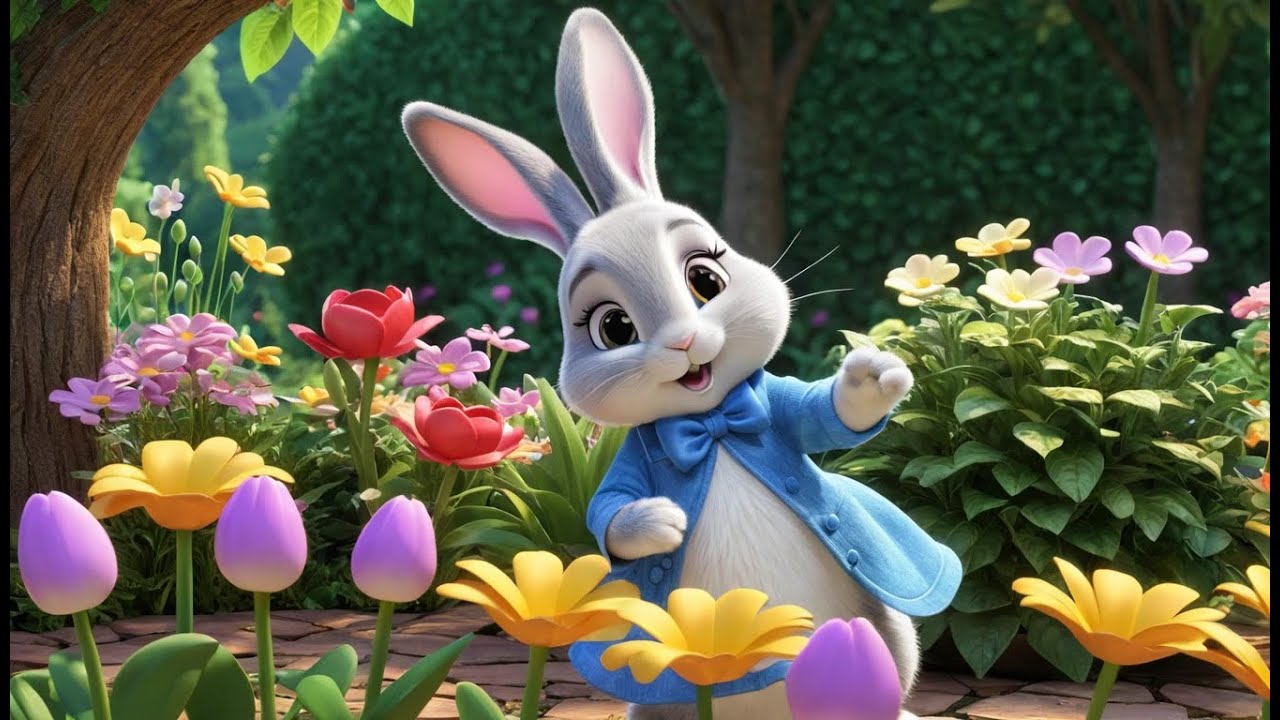 Rosey Rabbit And Ribbit Rosie Rabbit Garden Ring Dance | Fun Dance Song for Kids | Playful ...
