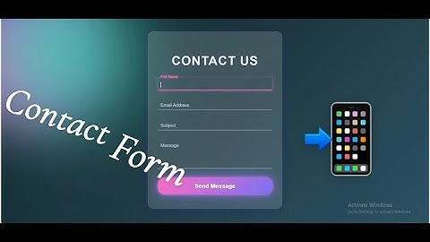 "Build a Modern Responsive Contact Form with HTML & CSS | Step-by-Step Tutorial"