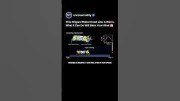 This Origami Robot Crawl Like A Worm. What It Can Do Will Blow Your Mind 🤯 #robot #shorts