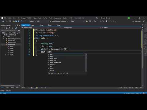 E) A - Word Capitalization CodeForces - 281A