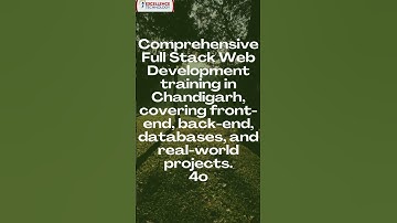 Comprehensive Full Stack Web Development Training in Chandigarh