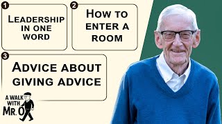 A Pastors #1 Piece of Advice for the Next Generation of Leaders - A Walk With Mr. O