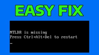How To Fix Ntldr Is Missing Error In Windows
