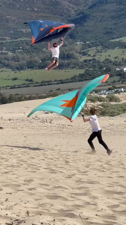 Kid flying away with a Wing 😱🤯