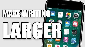 How To Make Writing Bigger on iPhone 7 in iOS 10