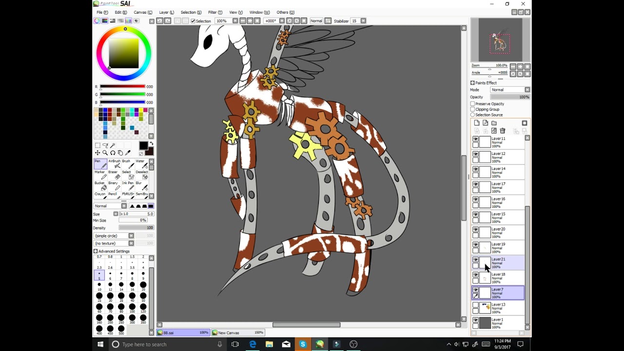 {speedpaint} my new oc - YouTube