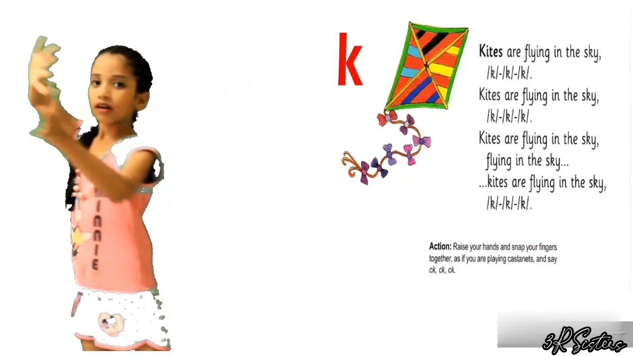 Kites are flying in the sky Letter K Phonics Song Letter K Phonics sound 3R Sisters. YouTube
