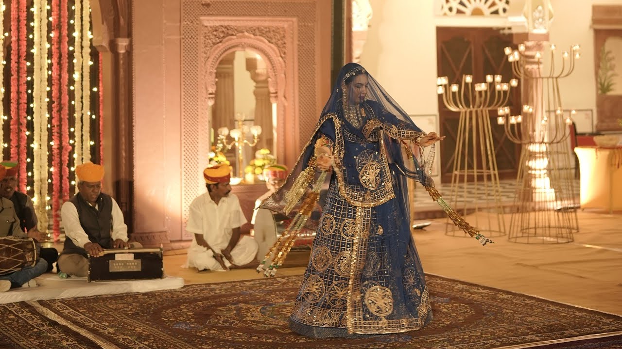 Traditional Rajasthani Ghoomar Dance | Royal Rajputana Style|GharNaari