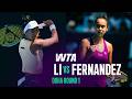 Ann Li vs. Leylah Fernandez | 2026 Doha Round 1 | WTA Match Highlights