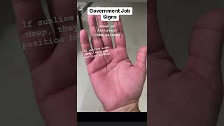 Govt job signs career signs palmistry astrology reels best palm yt