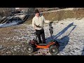 Новинка: складной электроквадроцикл полный привод Eco Koleso 4x4 Lite 4800W. Электроскутер 4WD