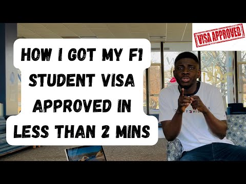 How I Got My F1 VISA Approved in Less Than 2 Mins||F1 VISA Interview Experience|????