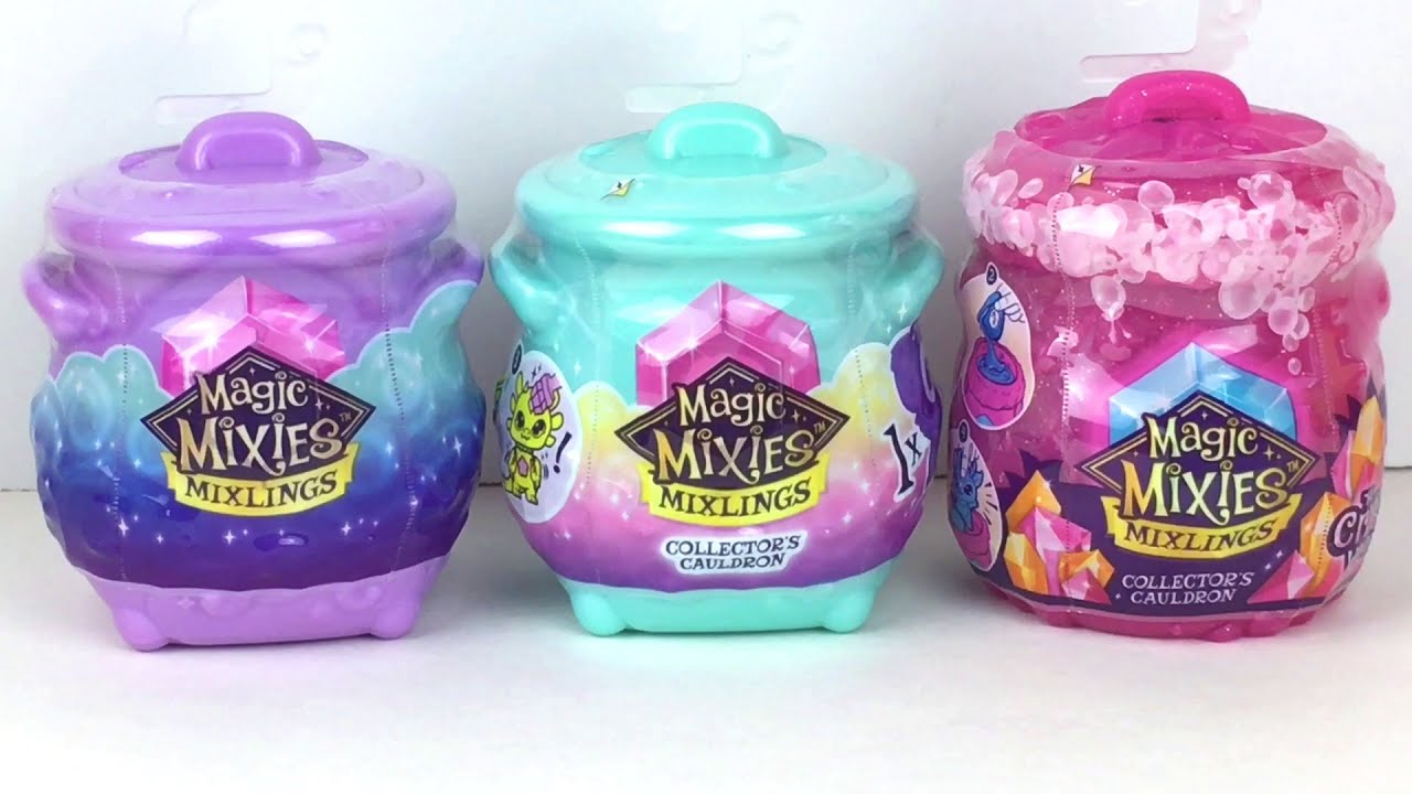  Magic Mixies Mixlings Tap & Reveal Cauldron 2 Pack, Magic Wand  Magic Power and Surprise Reveal on Cauldron, for Kids Aged 5 and Up (Styles  May Vary), Multicolor : Home & Kitchen