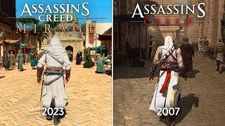 Assassin's Creed Mirage vs Assassin's Creed 1  Physics and Details Comparison