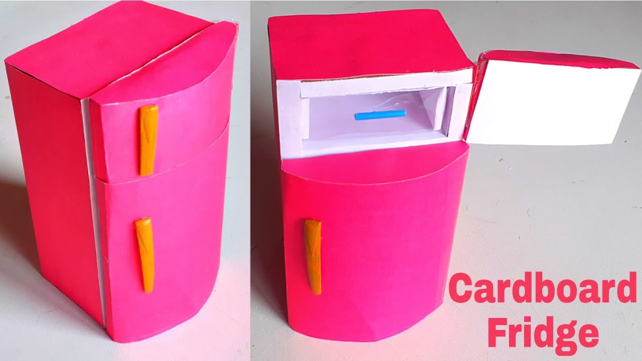 DIY Mini Fridge For Dollhouse (with measurement) YouTube