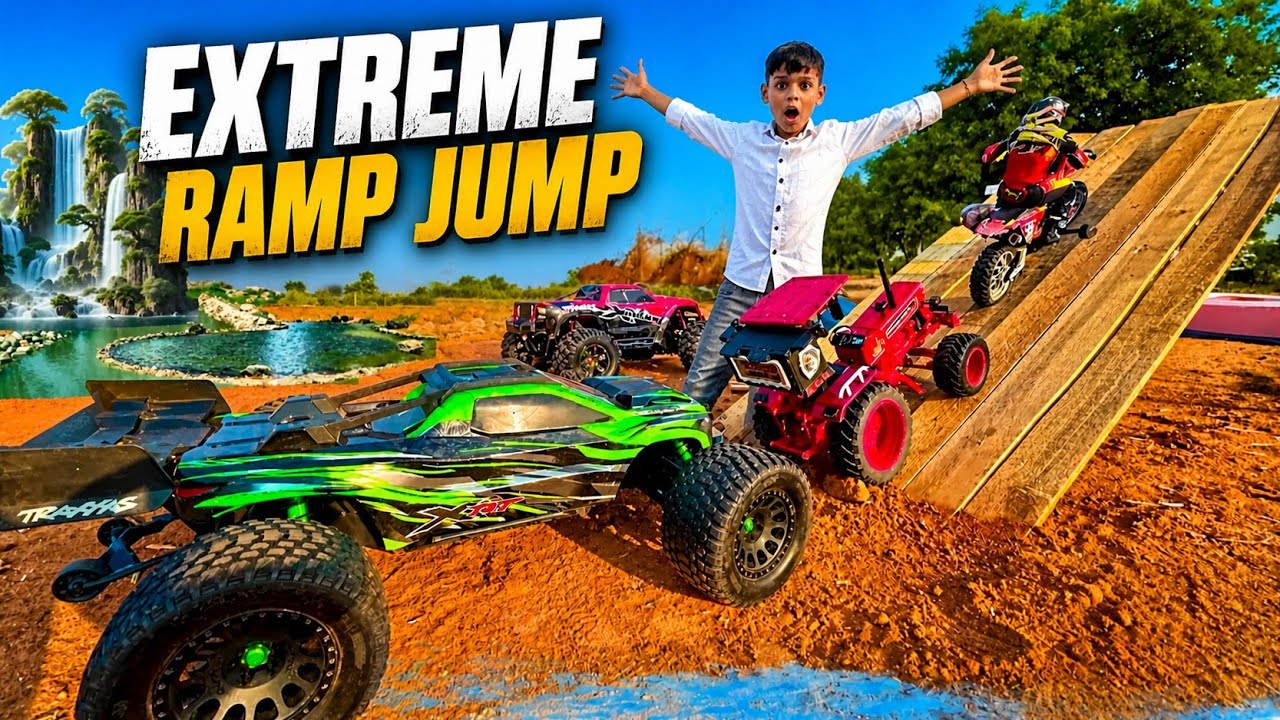 RC Car Extreme Ramp Jump Challenge 😱 | Insane High🏎️ Speed Stunts ...