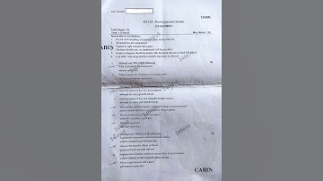 ES-115: Environmental Studies 2024-25 | NEP | Question Paper | First Semester | BCA | #shorts #viral