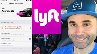 Lyft Driver App | How To Choose Premium Only Rides In The Lyft Platform