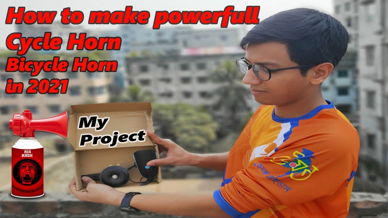 How to make powerfull cycle Horn Home made Bicycle Horn Loudest