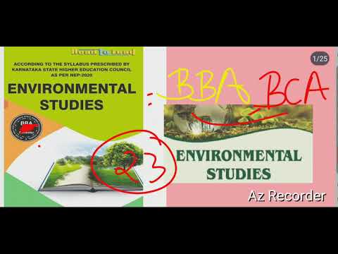 ENVIRONMENTAL STUDIES (008) BBA , BCA 1ST SEM PREVIOUS YEAR EXAM PAPER ...