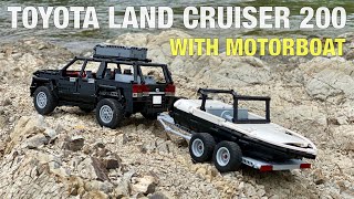 Moc Lego Technic Toyota Land Cruiser 200 With Boat Trailer