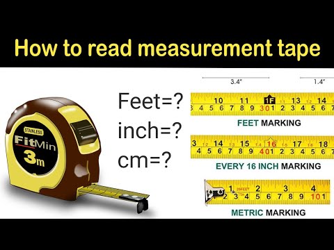 How to Read Measurement Tape, Feet, Inch | Meter, Millimeter, Cm, Soot ...