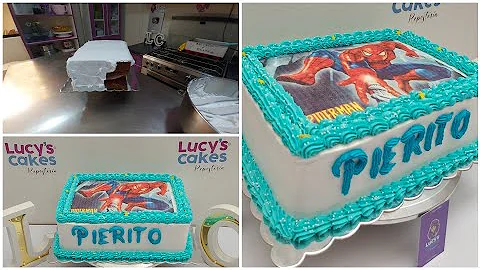 Chantilly Pastel De Spiderman