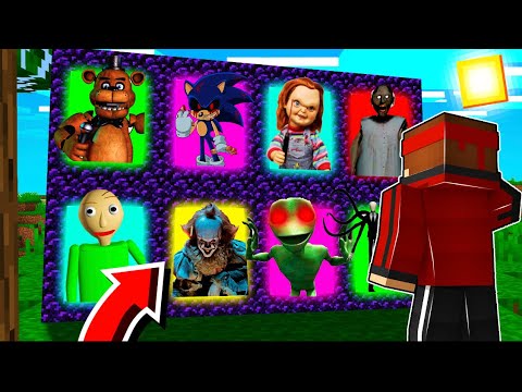 J'AI TROUVÉ LES PORTAILS SECRETS A 3H00 DU MATIN SUR MINECRAFT ! Granny, Freddy, Slenderman