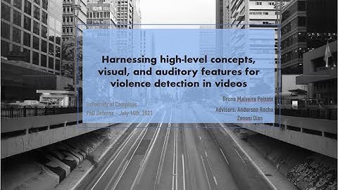 PhD Defense - Violence Detection in Videos