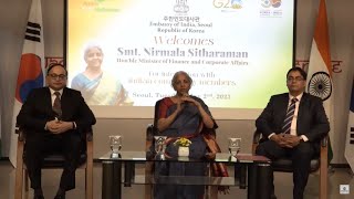 Smt. Nirmala Sitharaman's interaction with Indian Community Members in Seoul, Republic of Korea