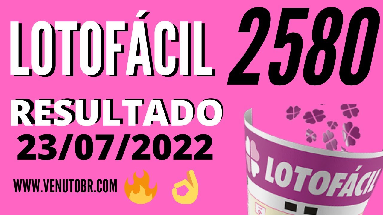 🍀 Resultado Lotofácil 2580