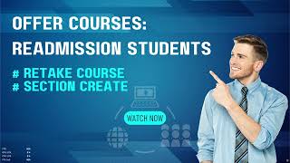 GBIEMS| Course Offer: Re- Admission Student| Section Create| screenshot 2