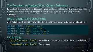 How to Fix Your AJAX POST Form: Only Posting Data from the First Record?