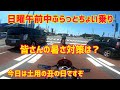 日曜日の午前中のちょい乗り。