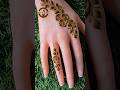 Beautiful and simple back hand mehendi design || #hennadesign #mehendi #henna #youtubeshorts