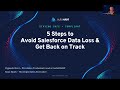 WEBINAR | 5 Steps to Avoid Salesforce Data Loss & Get Back on Track