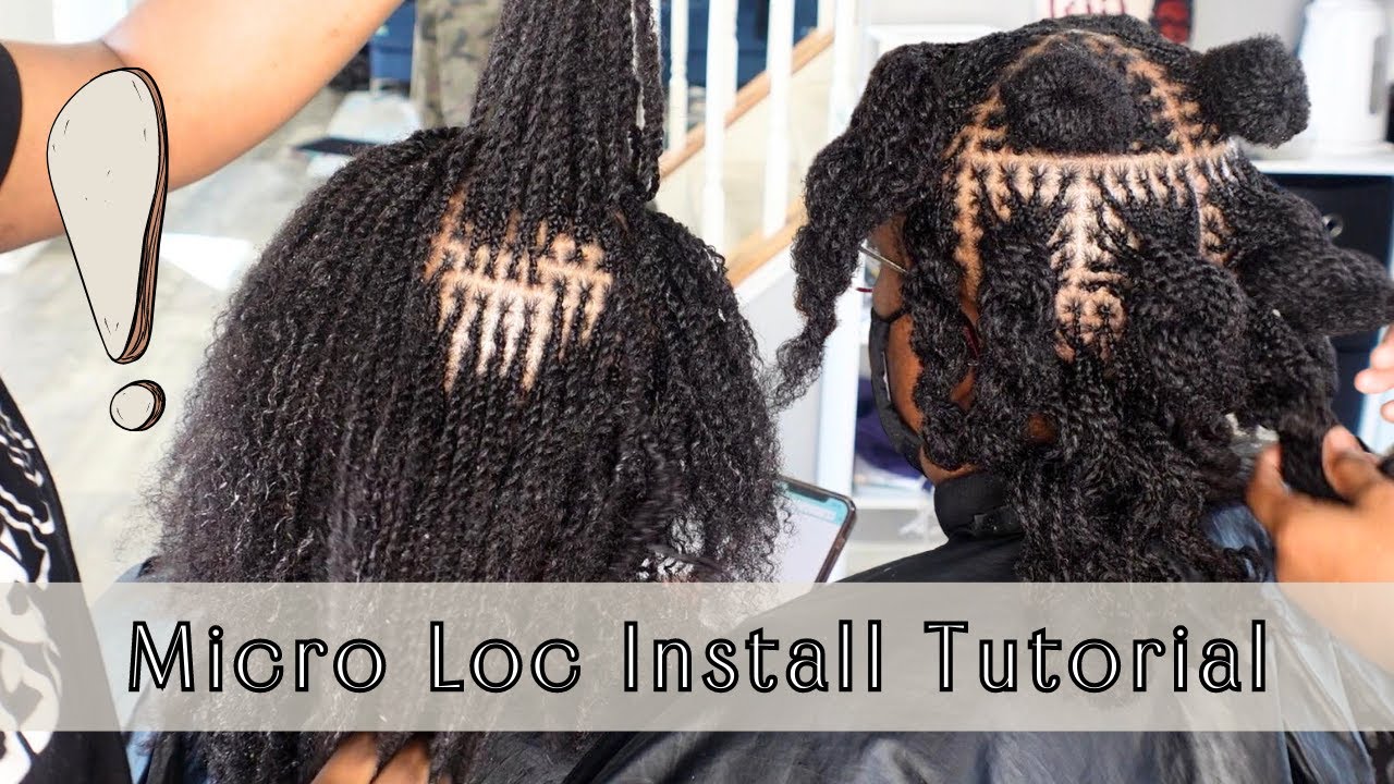 How To Micro Loc Extensions Human Hair Microlocs Installation 
