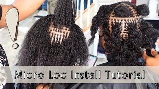 How To | Micro Loc Extensions Human Hair | Microlocs Installation Tutorial