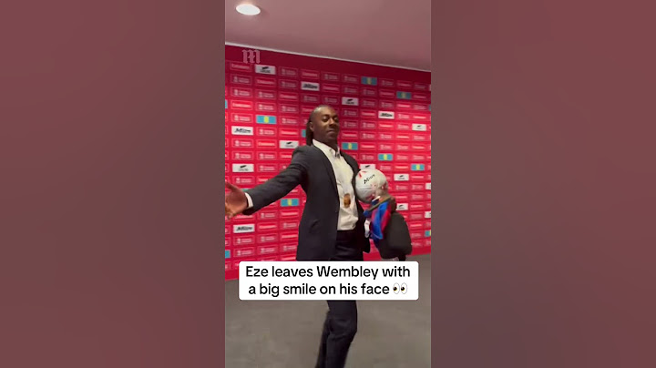 Eberechi Eze leaves with the match ball after scoring the winner to make Crystal Palace FA Cup