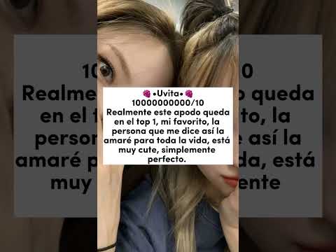 🌼•Calificando los apodos