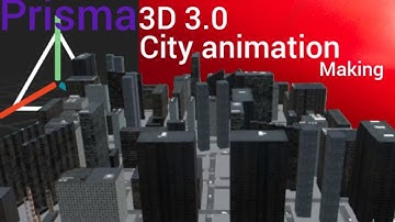 I made a city in prisma 3d 3.0,it looks realistic #prisma 3d new version 3