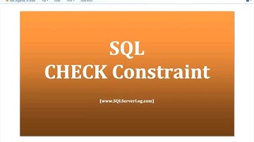 32 - SQL CHECK Constraint - Learn SQL from www.SQLServerLog.com [HD]