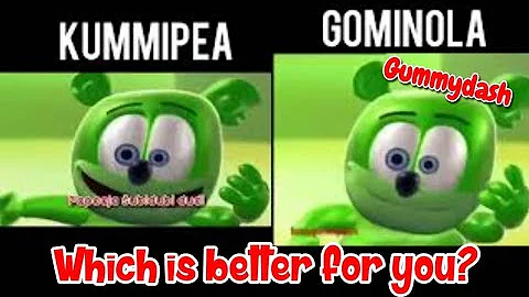 Kummipea vs gominola