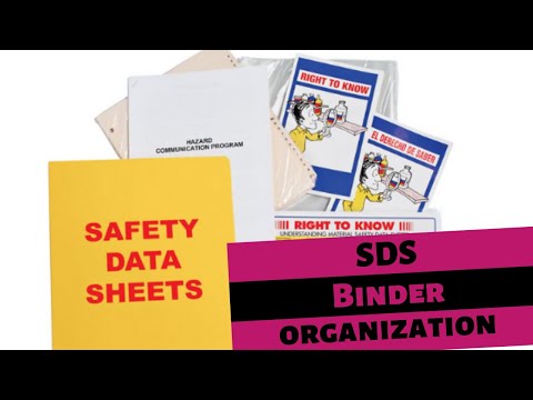 SDS Binder Organization